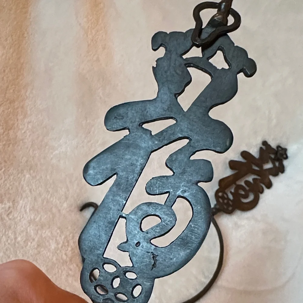 2 set Ornate Metal Wall Hooks in Blackened Bronze Finish